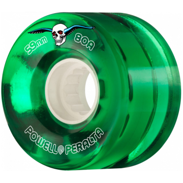 WHEELS (JEU DE 4) 59MM CLEAR 80A GREEN