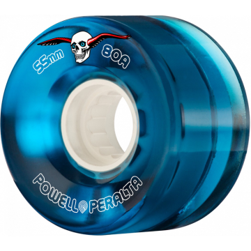 WHEELS (JEU DE 4) 55MM CLEAR 80A BLUE