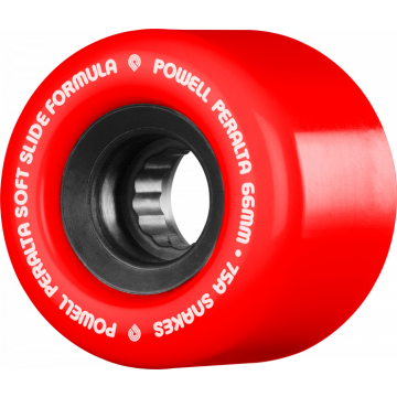 POWELL PERALTA POWELL PERALTA WHEELS (JEU DE 4) 66MM SNAKES II RED 75A