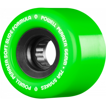 POWELL PERALTA POWELL PERALTA WHEELS (JEU DE 4) 66MM SNAKES II GREEN 75A