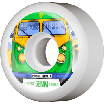 POWELL PERALTA POWELL PERALTA WHEELS (JEU DE 4) 58MM YUPPIE 104A SLIDE FORM