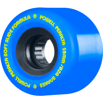 POWELL PERALTA POWELL PERALTA WHEELS (JEU DE 4) DH 59MM G-SLIDES 82A BLUE