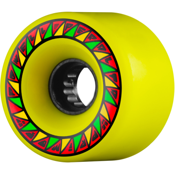 POWELL PERALTA POWELL PERALTA WHEELS (JEU DE 4) DH 66MM PRIMO 82A YELLOW