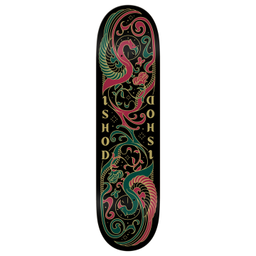 REAL REAL DECK ISHOD ILLUMINATED TWIN TAIL BK 8.25 X 31.8 - 14.33