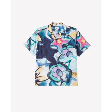 OBEY REQUIEM WOVEN SHIRT strong blue