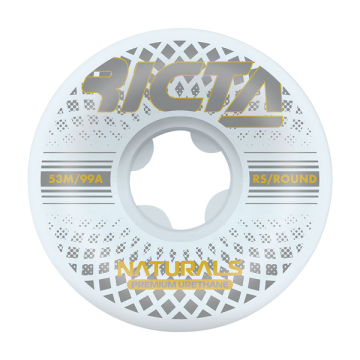  RICTA WHEELS (JEU DE 4) 53MM REFLECTIVE NATURALS ROUND 99A