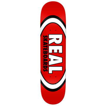 REAL REAL DECK TEAM CLASSIC OVAL RED 8.12 X 31.38