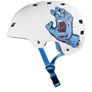HELMET (CASQUE) SCREAMING HAND WHITE + MOUSSES