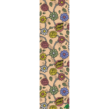 SANTA CRUZ SANTA CRUZ GRIP PLAQUE MOB BARBED FLORAL CLEAR 9 X 33