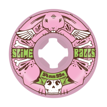 SANTA CRUZ SLIME BALLS WHEELS (JEU DE 4) 54MM JEREMY FISH BUNNY 99A