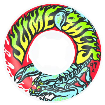 SANTA CRUZ SLIME BALLS WHEELS (JEU DE 4) 60MM GOOOBERZ VOMITS WHITE 97A