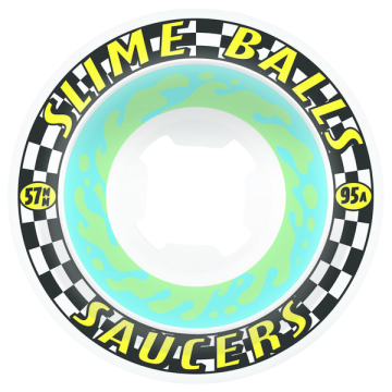 SANTA CRUZ SLIME BALLS WHEELS (JEU DE 4) 57MM SAUCERS 95A