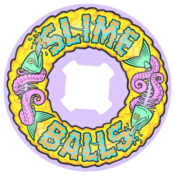 SANTA CRUZ SLIME BALLS WHEELS (JEU DE 4) 54MM FISH BALLS SPEED PUR 99A