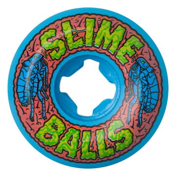 SANTA CRUZ SLIME BALLS WHEELS (JEU DE 4) 53MM FLEA BALLS SPEED BLUE 99A