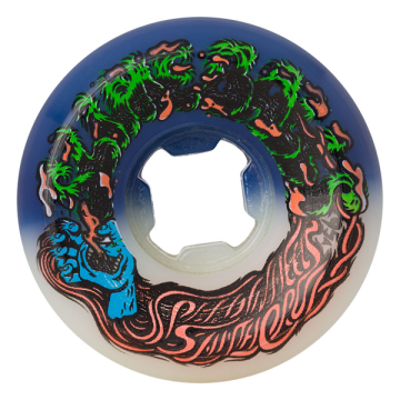 SANTA CRUZ SLIME BALLS WHEELS (JEU DE 4) 53MM HAIRBALLS 50-50 W BLU 95A