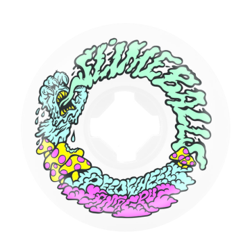 SANTA CRUZ SLIME BALLS WHEELS (JEU DE 4) 54MM VOMIT MINI WHITE 97A