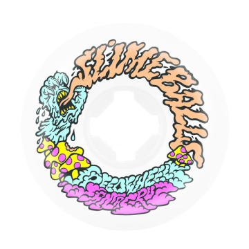 SANTA CRUZ SLIME BALLS WHEELS (JEU DE 4) 56MM VOMIT MINI WHITE 97A