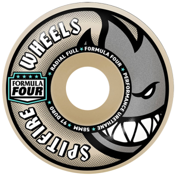SPITFIRE SPITFIRE WHEELS (JEU DE 4) 58MM F4 97D RADIAL FULL NATURAL