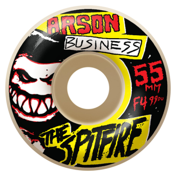 SPITFIRE SPITFIRE WHEELS (JEU DE 4) 55MM F4 99 ARSON BUSINESS CLSC