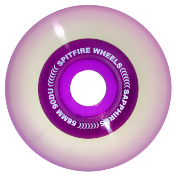 SPITFIRE SPITFIRE WHEELS (JEU DE 4) 58MM 90D SAPPHIRE CLR PURPLE