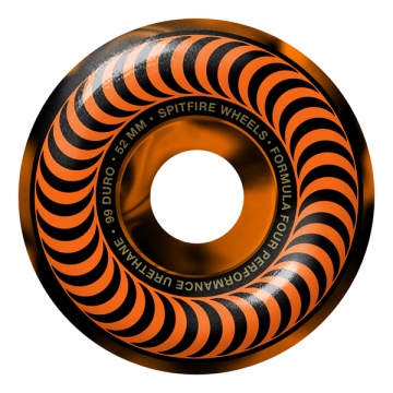 WHEELS (JEU DE 4) 52MM F4 BLK ORANGE SWIRL CLASSIC