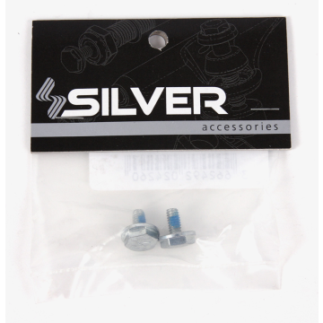 SILVER SILVER AXLE NUTS (JEU DE 2) (ECROU AXE)