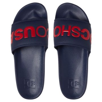 SLIDE SANDALES navy red