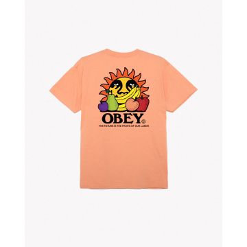 OBEY THE FUTURE IS THE FRUITS OF OUR LABOR TEESHIRT citrus