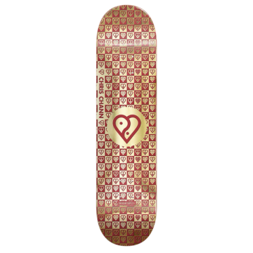 THE HEART SUPPLY THE HEART SUPPLY DECK CHRIS CHANN TRINITY GOLD FOIL 8.0