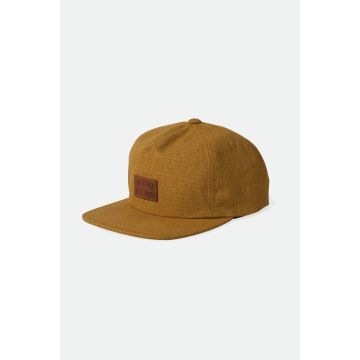 BRIXTON WOODBURN MP SNAPPACK CAP copper vintage wash