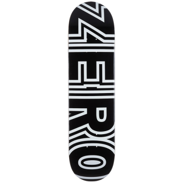 ZERO ZERO DECK CLASSIC BOLD BLACK WHITE 8.0 X 31.6