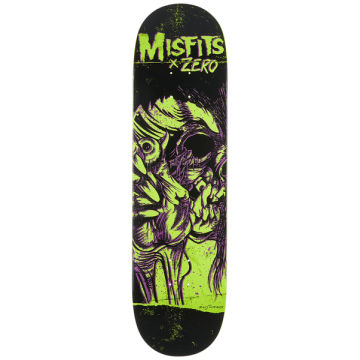 ZERO ZERO DECK MISFITS EVIL EYE R7 GRN 8.25 X 31.9 WB 14.25